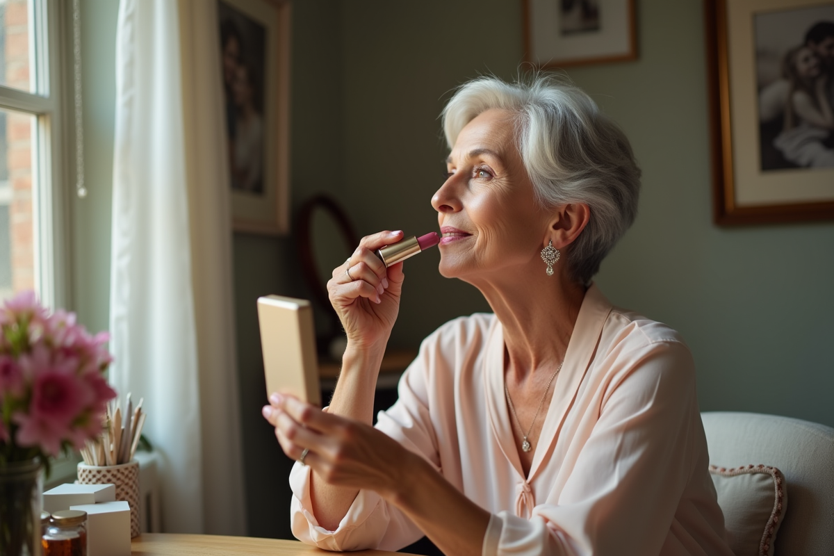 Rouge à lèvres idéal pour femmes de 60 ans : choix de couleur adapté